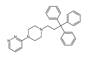 3-[4-(3,3,3-triphenylpropyl)piperazin-1-yl]pyridazine Structure