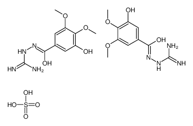 diaminomethylidene-[(3-hydroxy-4,5-dimethoxybenzoyl)amino]azanium,sulfate Structure