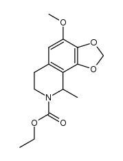 4-methoxy-9-methyl-6,9-dihydro-7H-[1,3]dioxolo[4,5-h]isoquinoline-8-carboxylic acid ethyl ester结构式