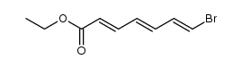 ethyl all-(E)-7-bromo-2,4,6-heptatrienoate Structure