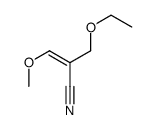 2-(ethoxymethyl)-3-methoxyprop-2-enenitrile结构式