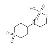 Thiosulfuric acid, S-(2-((tetrahydro-2H-thiopyran-4-yl)amino)ethyl) ester, S,S-dioxide Structure