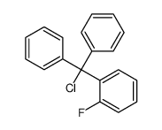 1-[chloro(diphenyl)methyl]-2-fluorobenzene结构式