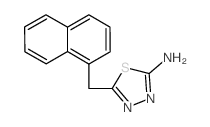 5-(1-萘甲基)-1,3,4-噻二唑-2-胺结构式