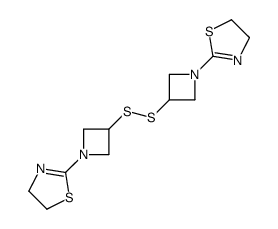 2-[3-[[1-(4,5-dihydro-1,3-thiazol-2-yl)azetidin-3-yl]disulfanyl]azetidin-1-yl]-4,5-dihydro-1,3-thiazole Structure