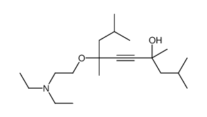 7-[2-(diethylamino)ethoxy]-2,4,7,9-tetramethyldec-5-yn-4-ol Structure
