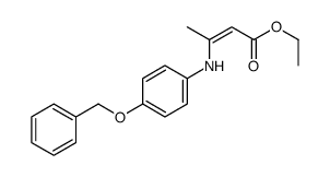 ethyl 3-(4-phenylmethoxyanilino)but-2-enoate Structure