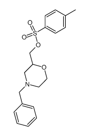 4-benzyl-2-(toluene-p-sulphonyloxymethyl)morpholine Structure