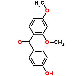 2,4-二甲氧基-4'-羟基二苯甲酮结构式