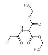 Propanedioic acid,2-[(2-chloroacetyl)amino]-, 1,3-diethyl ester结构式