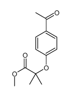 methyl 2-(4-acetylphenoxy)-2-methylpropanoate Structure