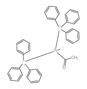 chloroplatinum; ethanone; triphenylphosphanium structure