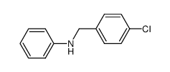 N-(p-chlorobenzyl)aniline Structure