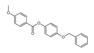 (4-phenylmethoxyphenyl) 4-methoxybenzoate结构式