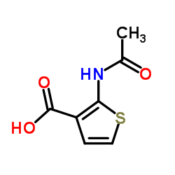 2-Acetamido-3-thiophenecarboxylic acid Structure
