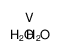 vanadium,tetrahydrate Structure