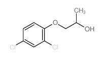 1-(2,4-二氯苯氧基)-2-丙醇结构式