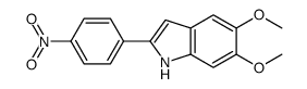 5,6-dimethoxy-2-(4-nitrophenyl)-1H-indole结构式