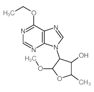 4-(6-ethoxypurin-9-yl)-5-methoxy-2-methyl-oxolan-3-ol Structure
