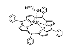 azidomanganese(III) meso-tetraphenylporphyrin结构式