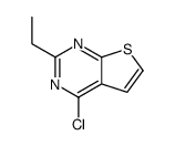 4-氯-2-乙基噻吩并[2,3-d]嘧啶结构式
