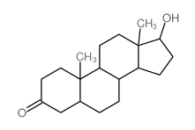 (5R,8R,9S,10S,13S,14S,17S)-17-hydroxy-10,13-dimethyl-1,2,4,5,6,7,8,9,11,12,14,15,16,17-tetradecahydrocyclopenta[a]phenanthren-3-one Structure