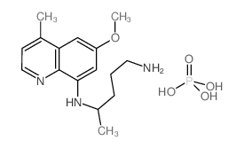 N4-(6-Methoxy-4-methyl-quinolin-8-yl)-pentane-1,4-diamine structure