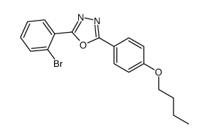2-(2-bromophenyl)-5-(4-butoxyphenyl)-1,3,4-oxadiazole结构式