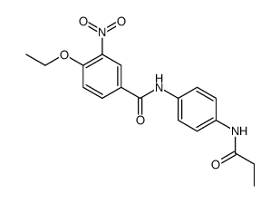 4-ethoxy-3-nitro-N-[4-(propanoylamino)phenyl]benzamide结构式