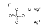 lithium,magnesium,iodosilver,sulfate Structure