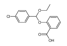 p-chlorobenzaldehyde ethyl salicyl acetal结构式