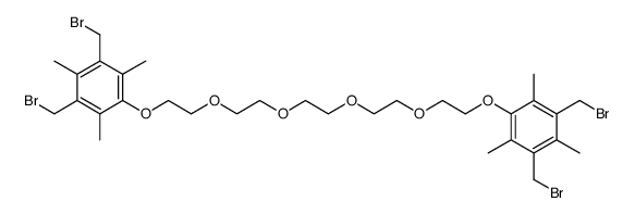 1,14-bis-(2,4,6-trimethyl-3,5-dibromomethylphenoxyl)-3,6,9,12-tetraoxatetradecane Structure