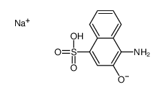 sodium 4-amino-3-hydroxynaphthalene-1-sulphonate Structure