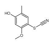 5-Methoxy-2-methyl-4-thiocyanato-phenol Structure