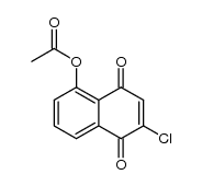 5-acetoxy-2-chloronaphthalene-1,4-dione结构式