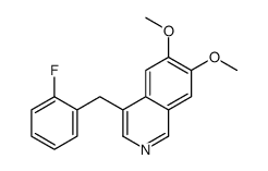 4-[(2-fluorophenyl)methyl]-6,7-dimethoxyisoquinoline结构式