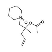 4-acetoxy-4-methyl-5-(1-oxy-piperidin-1-yl)-pent-1-ene结构式