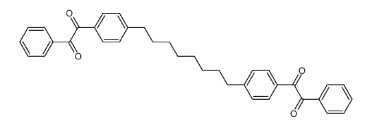 p,p'-Bis-(1,2-dioxo-2-phenylethyl)-1,8-diphenyloctan结构式