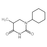 2,4(1H,3H)-Pyrimidinedione,1-cyclohexyldihydro-5-methyl-结构式