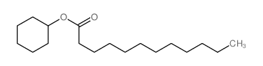 Dodecanoic acid,cyclohexyl ester Structure