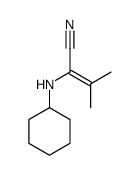 2-(cyclohexylamino)-3-methylbut-2-enenitrile Structure