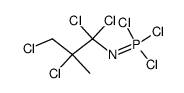 (1,1,2,3-tetrachloro-2-methylpropyl)phosphorimidoyl trichloride结构式