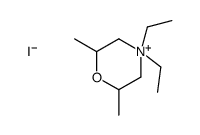 4,4-diethyl-2,6-dimethylmorpholin-4-ium,iodide结构式