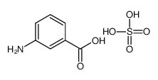 3-aminobenzoic acid,sulfuric acid Structure