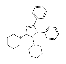 Piperidine,1,1'-(4,5-dihydro-1,2-diphenyl-1H-imidazole-4,5-diyl)bis-, trans- (9CI) Structure