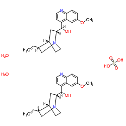 Quinidine sulfate dihydrate structure