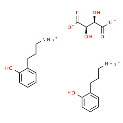 (R)-bis[[[2-(hydroxyphenyl)-1-methyl]ethyl]ammonium] [R-(R*,R*)]-tartrate Structure