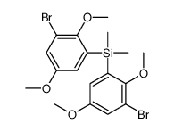 bis(3-bromo-2,5-dimethoxyphenyl)-dimethylsilane Structure