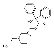 [3-(diethylamino)-2,2-dimethylpropyl] 2-hydroxy-2,2-diphenylacetate,hydrochloride Structure