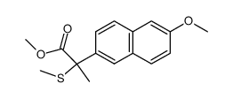 methyl α-methylthio-α-(6-methoxy-2-naphthyl)propionate结构式
